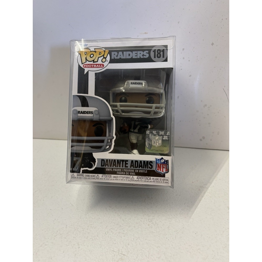 Funko‎ Pop NFL Las Vegas Raiders Davante Adams Figure # 181 w/ Protector